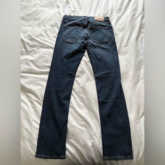 NWT Abercrombie kids distressed knee skinny jeans medium blue size 15/16 slim - Picture 4 of 7